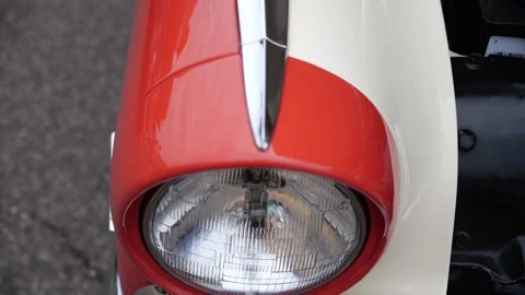 57 Ford Headlight 2 Stock Footage 206843659
