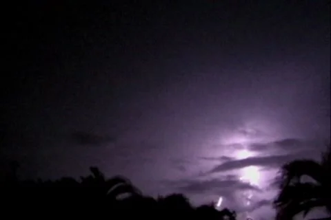 57 seconds Suburbs Thunderstorm 4x3 Stock Footage 8687783
