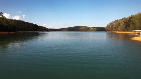 5.7K Lake Surface Push 스톡 동영상 272712098