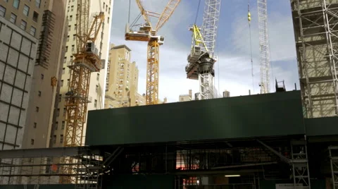 57th Street Construction Video stock 55029013