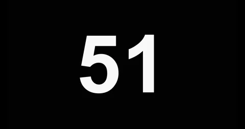 58. 4K Resolution. Countdown of 58 seconds, with black background Stock Footage 235912607