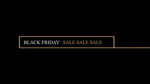 58 Animation Text Motion Graphics Black Friday v10 Stock-Footage 135040873