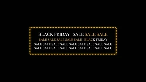 58 Animation Text Motion Graphics Black Friday v15 库存影片 135040898