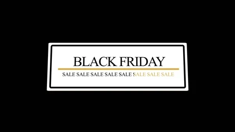 58 Animation Text Motion Graphics Black Friday v16 Vidéo 135040901