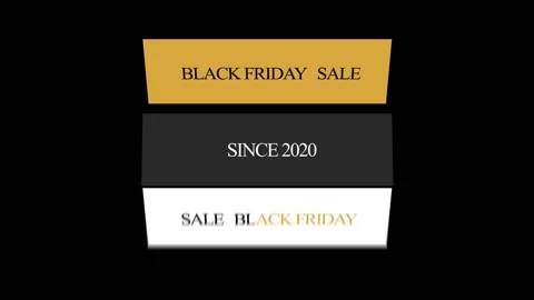 58 Animation Text Motion Graphics Black Friday v3 Vidéo 135040910