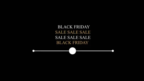 58 Animation Text Motion Graphics Black Friday v6 库存影片 135040925
