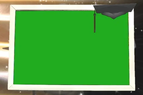 5804 Graduation Frame Wide Stock Footage 835983