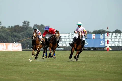  58Â° Abierto del Jockey Club Copa Thai Polo - Miguel Novillo A. (8) de Ca. Stock Photos