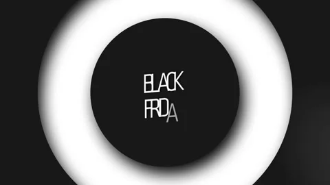 59 Animation Text Black and White Black Friday v4 Vidéo 135041149
