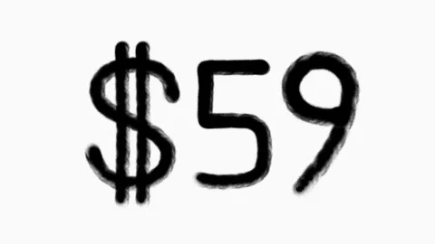 59 Dollar Hand Drawn Animation For Finance Currency Money Business Concept Stock Footage 306456887