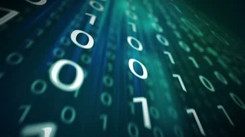 598 Binary code 002 HD 1080p Video stock 25520132