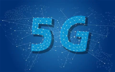 5G 5th generation mobile network wireless Systems in the world. Wireless Tech Stock-Illustration