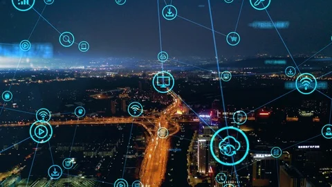 5G and AI technology, Global communication network concept Stock Footage 119413366