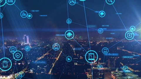 5G and AI technology, Global communication network concept Stock Footage 119413694