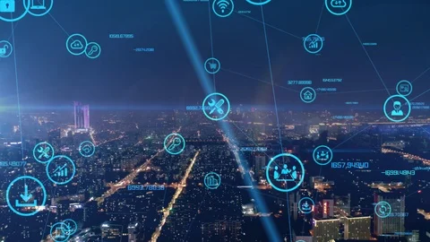 5G and AI technology, Global communication network concept Video stock 119413949