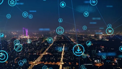 5G and AI technology, Global communication network concept Stock Footage 119414271