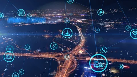 5G and AI technology, Global communication network concept Stock Footage 119415181