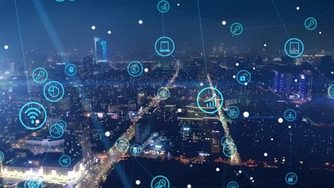 5G and AI technology, Global communication network concept Видео 119416219
