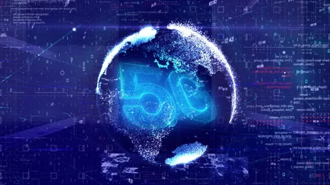 5G And Ai Technology, Global Communication Network Concept 스톡 동영상 162608415