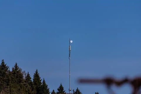 5g antenas phone tower aerials gprs sky Stock Photos
