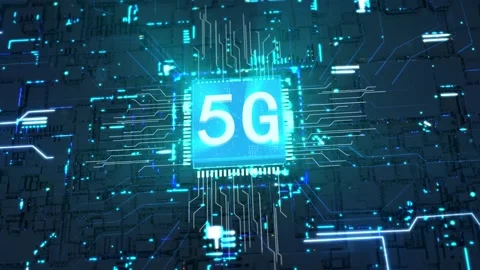 5g artificial intelligence digital operation chip Stock Footage 160463113