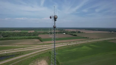 5G Cell Tower Stock Footage 242857353