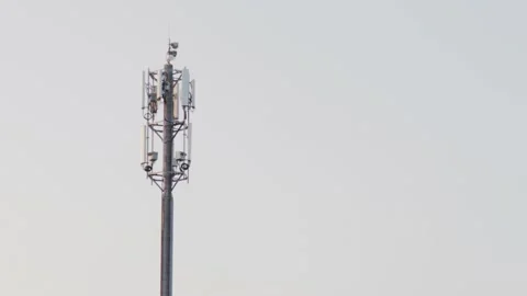 5g cell tower wireless transmitter connection microwave telecom signal 스톡 동영상 140403613
