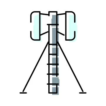 5g cellular communication tower icon representing network connectivity Stock Illustration