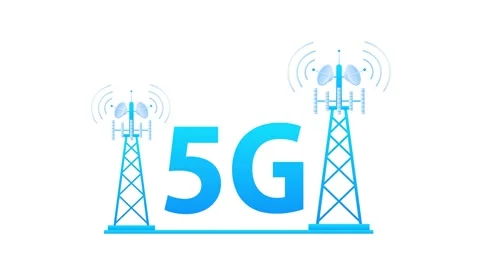 5G cellular network telecommunication tower antennas broadcasting signal Stock-Footage 314989529