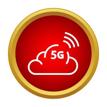 5g cloud network connectivity concept icon Stock Illustration