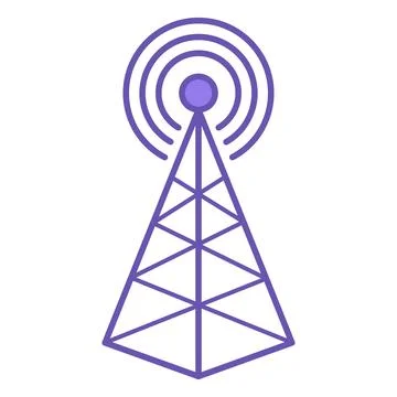 5G Color Icon. Wireless Internet connection. Vector Illustration of a 5G In.. Stock Illustration