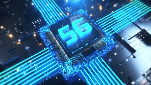 5G Communication Chips Stock Footage 333771479