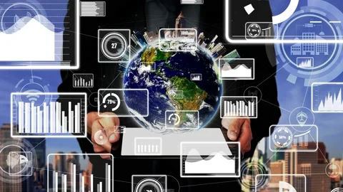 5G Communication Technology of Internet Network conceptual Stock Footage 185073204