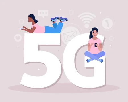 5G concept Stock Illustration