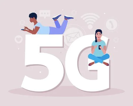 5G concept Stock Illustration