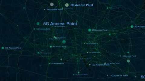 5G Concept of Internet Connection Technology Vídeos de archivo 123860127