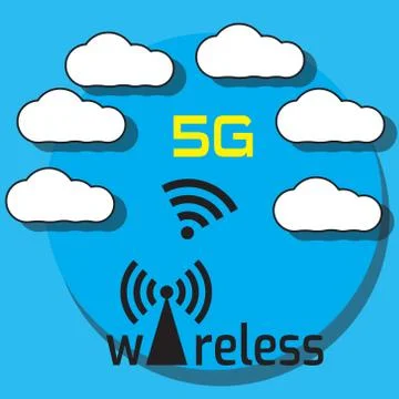 5g connection イラスト素材