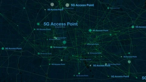 5G Connection Technology and Network Concept 库存影片 124087595