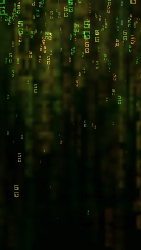 5G data online code matrix style concept Stock Footage 221490875