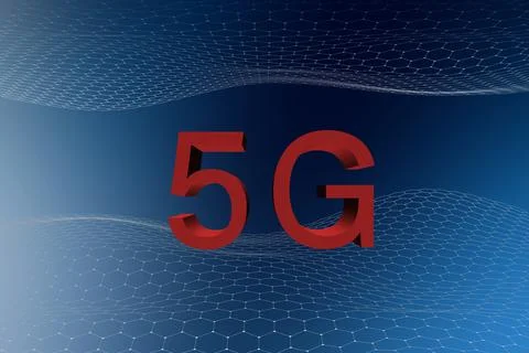 5g fast next generation internet a speed Stock Illustration