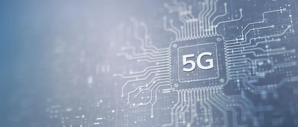 5G Fifth Generation Wireless Network Technology for Telecommunications and .. Stock Photos