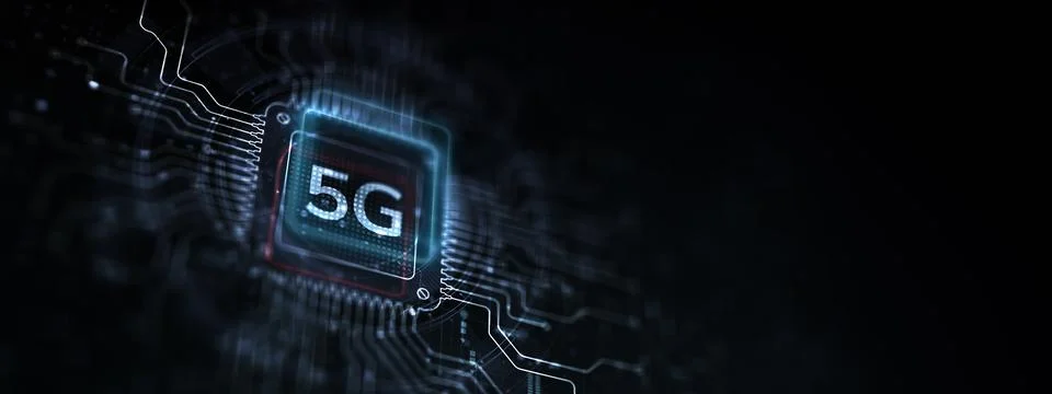 5G Fifth Generation Wireless Technology for Telecommunications Network and .. Stock Photos
