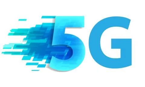 5G future global network technology logo Stockillustratie