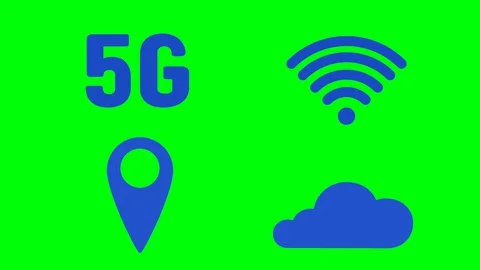 5G high speed internet animation Stock Footage 129300006