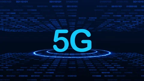 5G High Speed Internet Network Communication Technology for Business Stock Footage 337984615