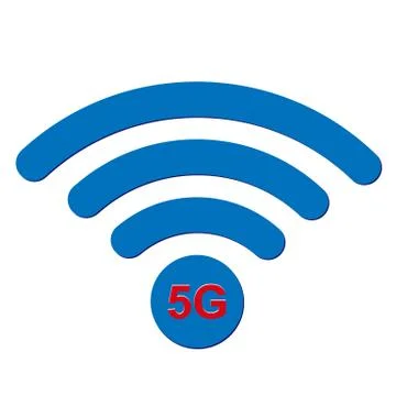 5G, high speed mobile data communication Stock Illustration