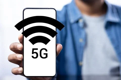 5G the high speed network Foto stock