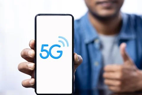 5G the high speed network Stock Photos