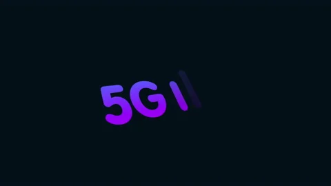 5G icon animation. gradient color Stock Footage 169620577
