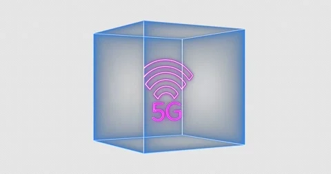 5G Icon Box 01-alpha Stock Footage 233708030